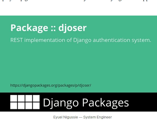 Authenticating your Django REST Framework with 'Djoser'